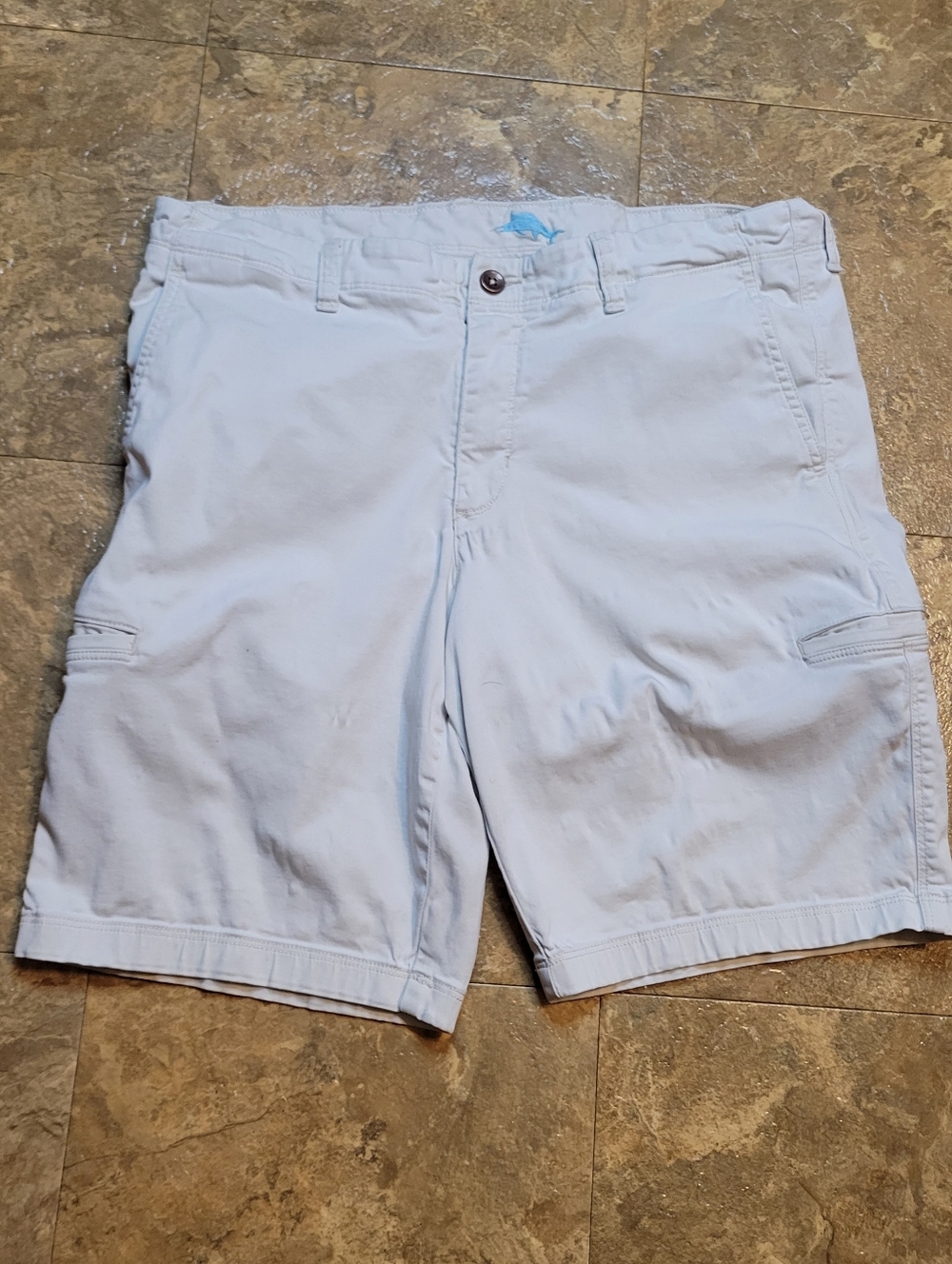 Tommy Bahama Cargo Shorts Mens 36 Beige Hiking Fishing Outdoor Camping